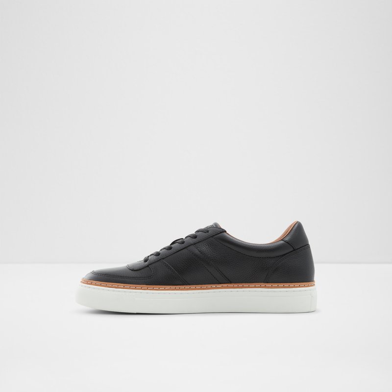 Men's Aldo Checkers Low Sneakers Black | 4250-EZDLM