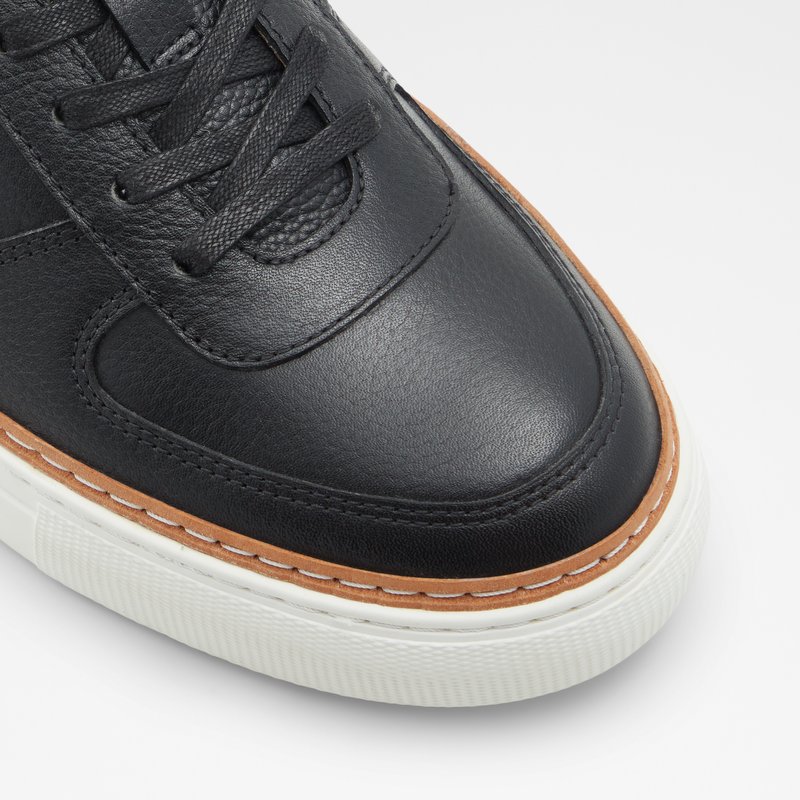 Men's Aldo Checkers Low Sneakers Black | 4250-EZDLM