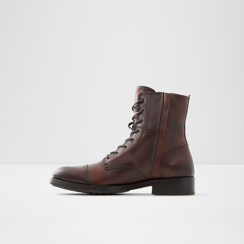 Men's Aldo Coolport Lace Up Boots Brown | 2078-MDHCW