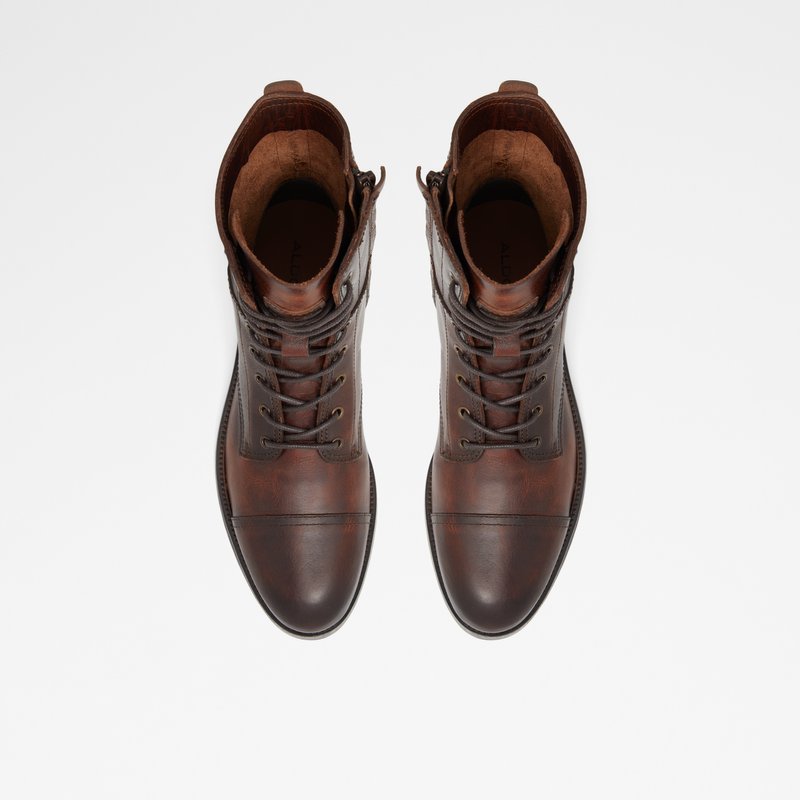 Men's Aldo Coolport Lace Up Boots Brown | 2078-MDHCW
