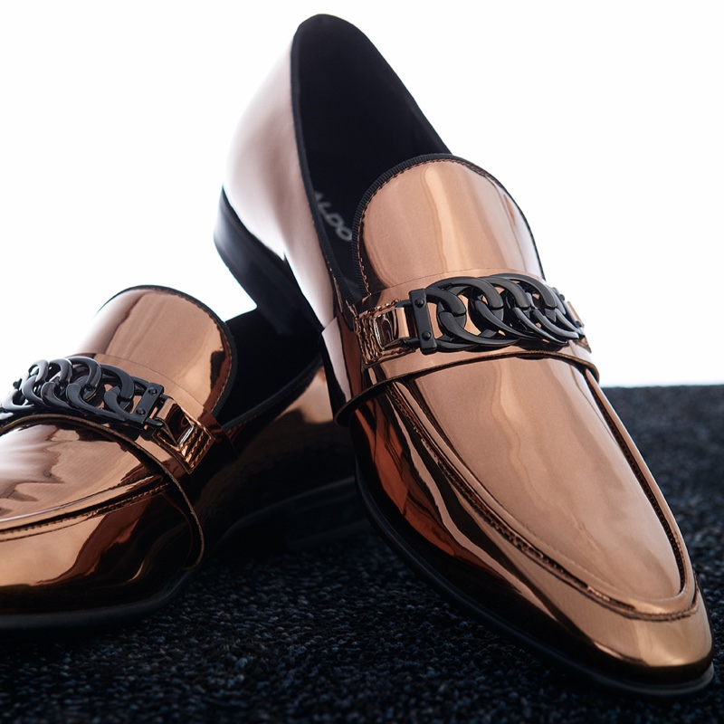 Men's Aldo Corojo Loafers Copper | 5293-XCYZN