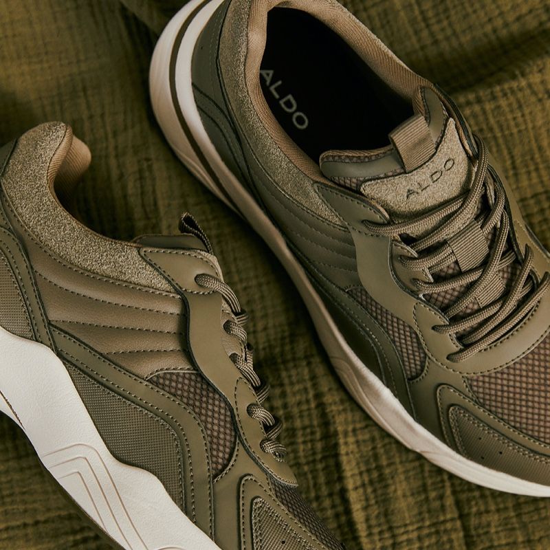 Men's Aldo Createv1 Athletic Sneakers Khaki | 5386-EVUHI