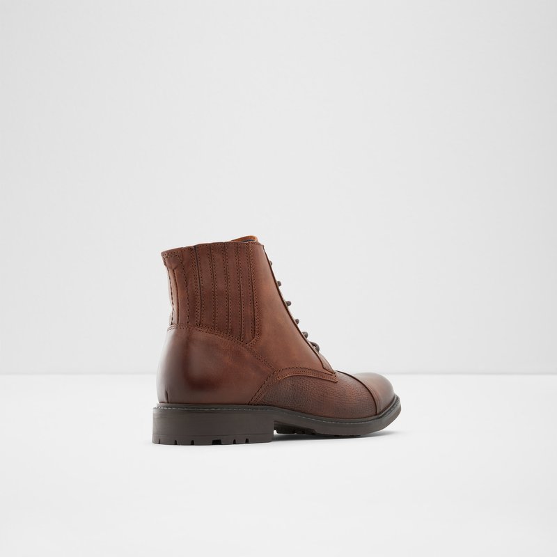 Men's Aldo Croresen Lace Up Boots Brown | 7539-TYFNA