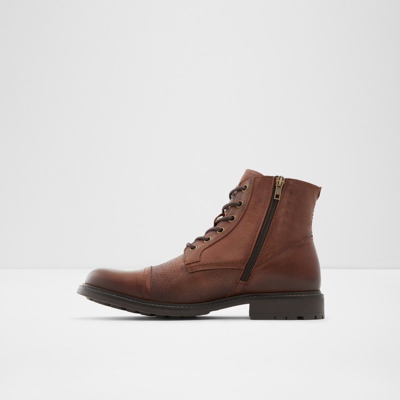 Men's Aldo Croresen Lace Up Boots Brown | 7539-TYFNA