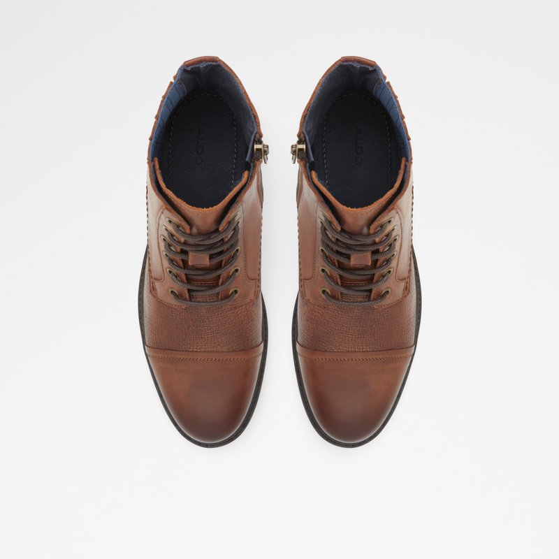 Men's Aldo Croresen Lace Up Boots Brown | 7539-TYFNA
