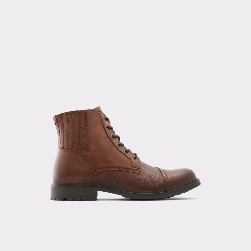 Men\'s Aldo Croresen Lace Up Boots Brown | 7539-TYFNA