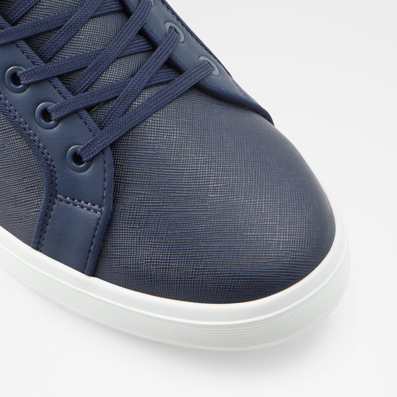 Men's Aldo Deruulo High Sneakers Navy | 5281-BDKEN