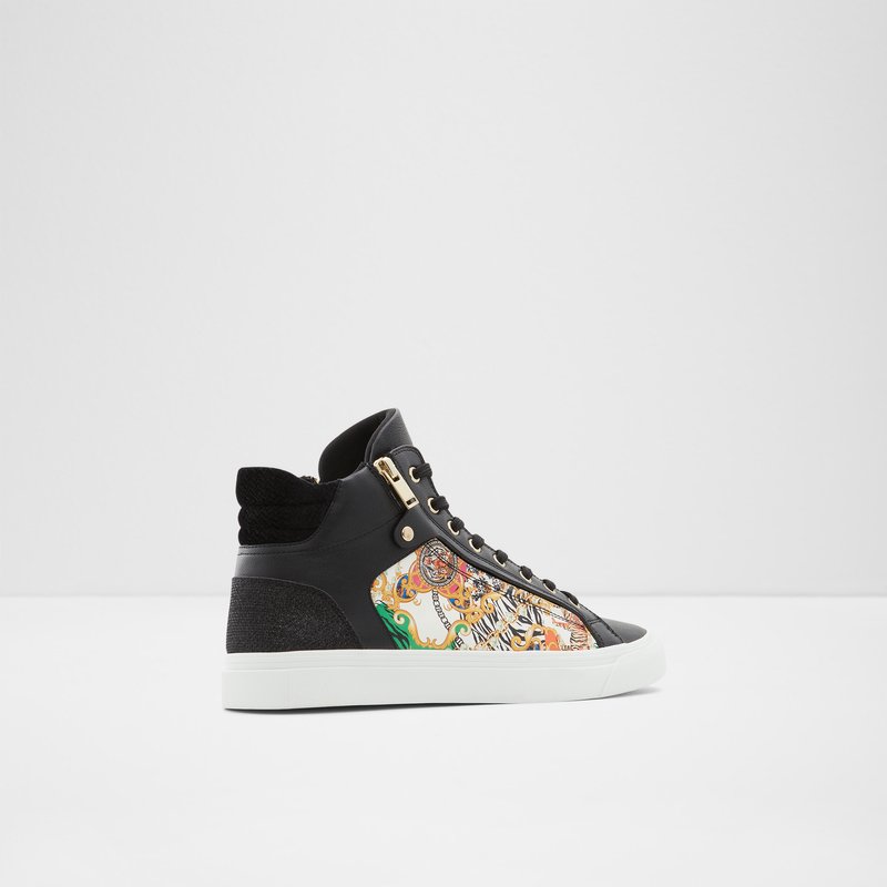 Men's Aldo Destry High Sneakers Black | 9421-PFHJO