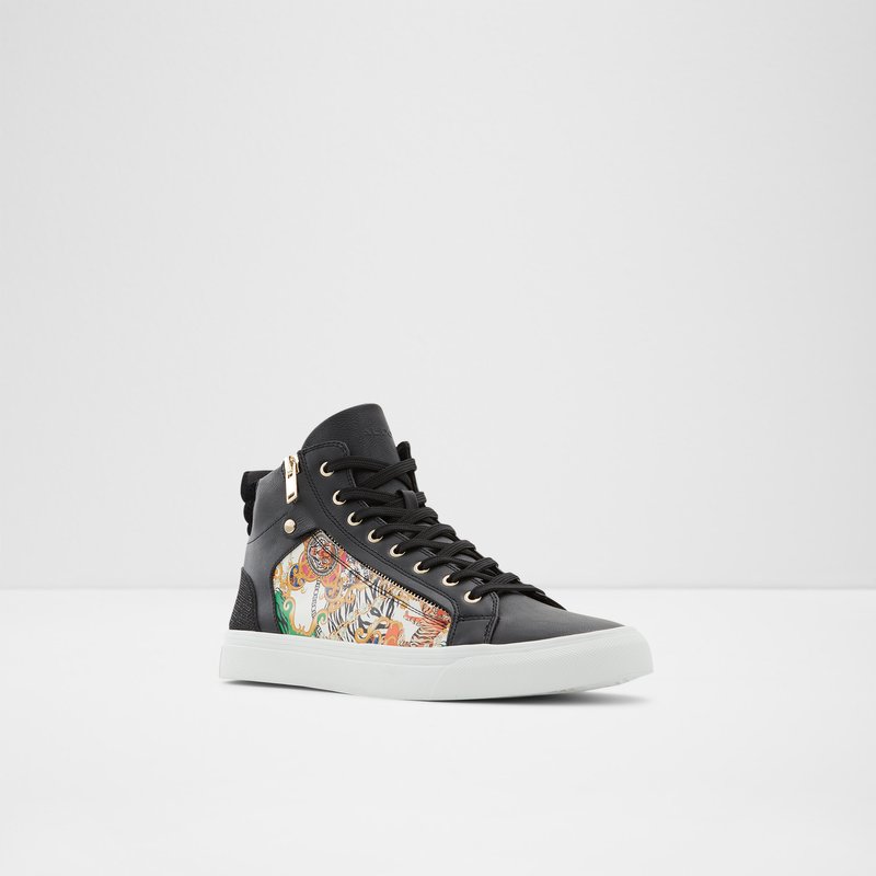 Men's Aldo Destry High Sneakers Black | 9421-PFHJO