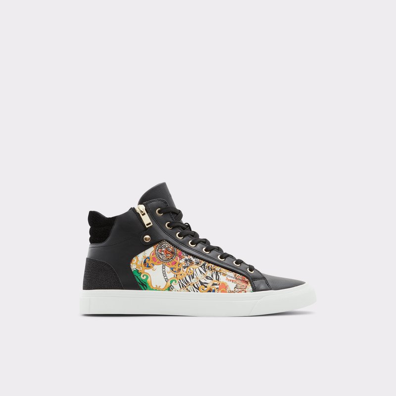 Men\'s Aldo Destry High Sneakers Black | 9421-PFHJO
