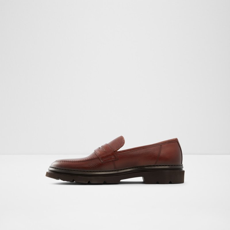 Men's Aldo Droarien Loafers Brown | 3652-ADNBU