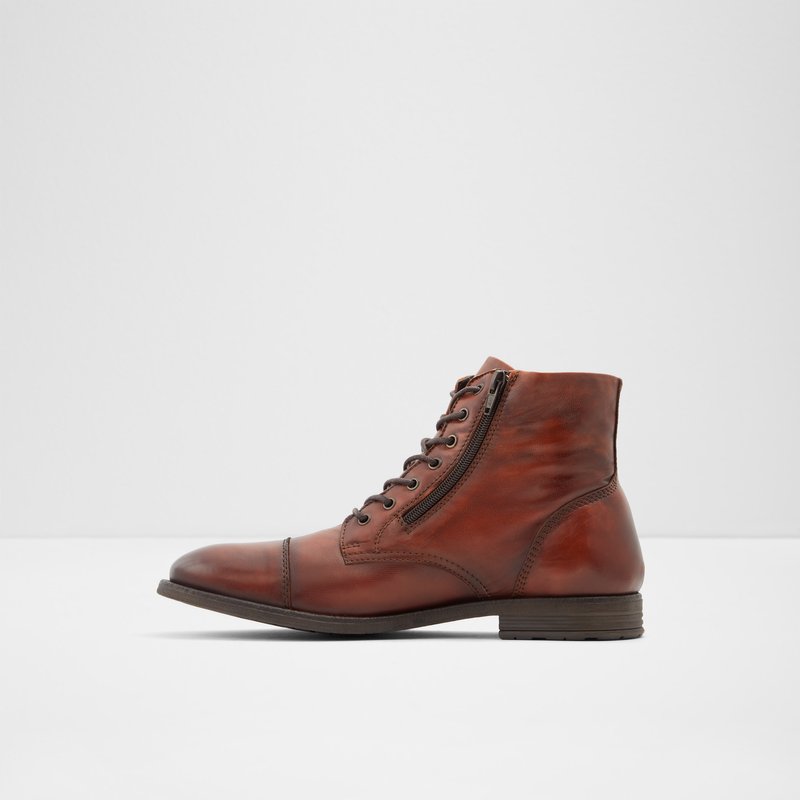 Men's Aldo Elpalo Lace Up Boots Brown | 5231-LDNHU