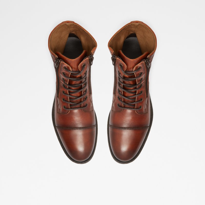 Men's Aldo Elpalo Lace Up Boots Brown | 5231-LDNHU
