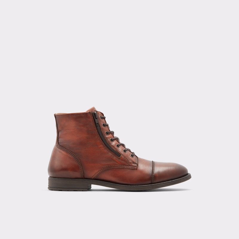 Men\'s Aldo Elpalo Lace Up Boots Brown | 5231-LDNHU