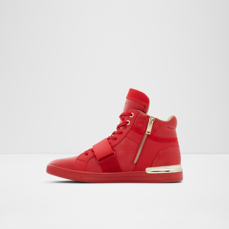 Men's Aldo Gabrieli High Sneakers Red | 0361-HLZRN