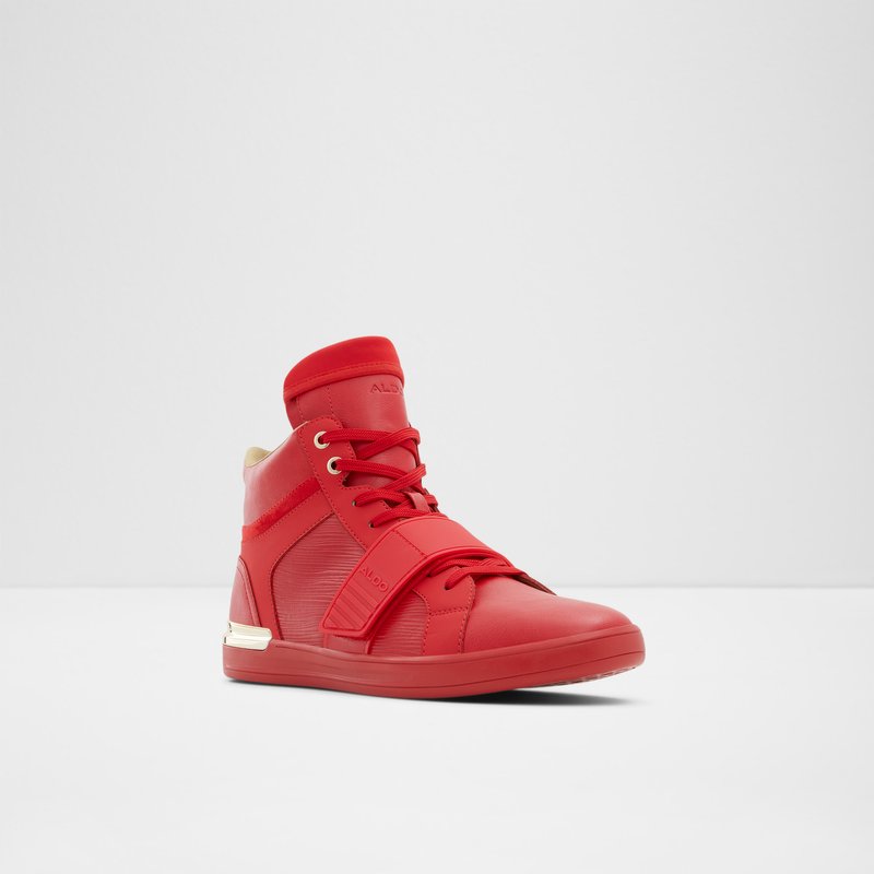 Men's Aldo Gabrieli High Sneakers Red | 0361-HLZRN