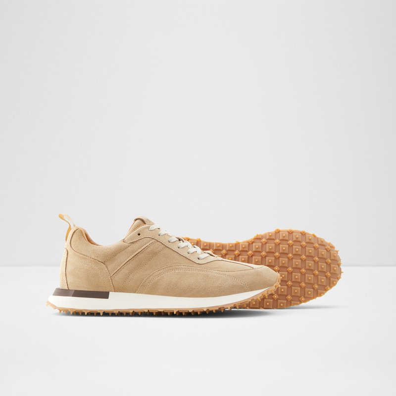 Men's Aldo Harveys Low Sneakers Light Beige | 9376-DFOWI