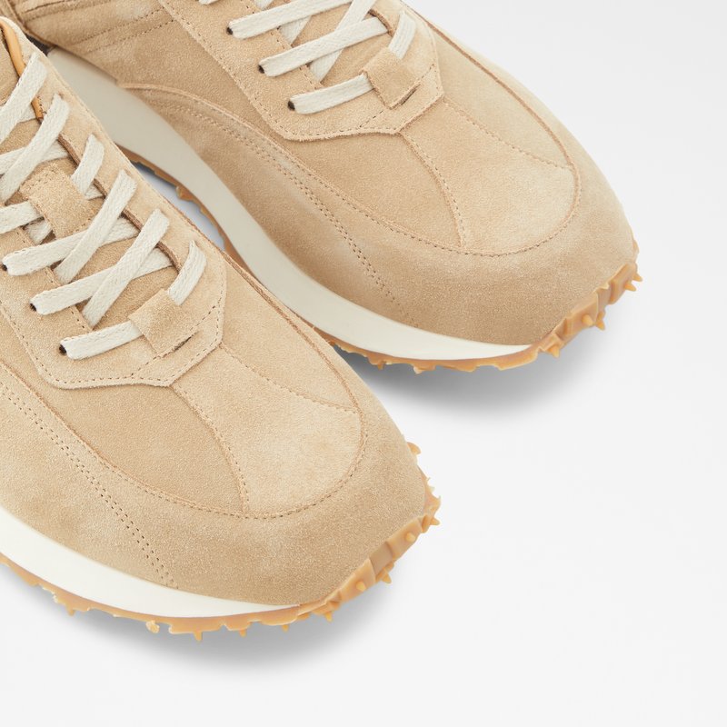 Men's Aldo Harveys Low Sneakers Light Beige | 9376-DFOWI