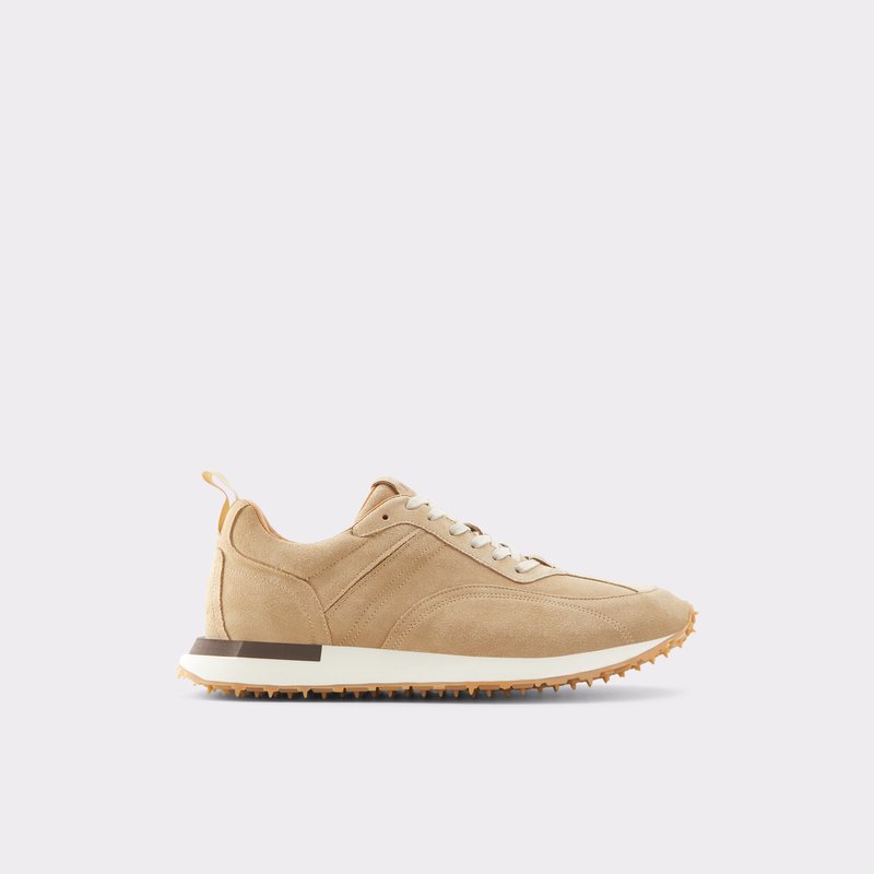 Men\'s Aldo Harveys Low Sneakers Light Beige | 9376-DFOWI