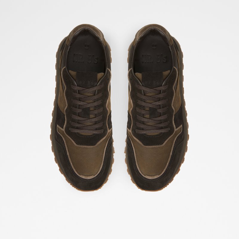 Men's Aldo Huntingdale Low Sneakers Brown | 0367-YMSDI