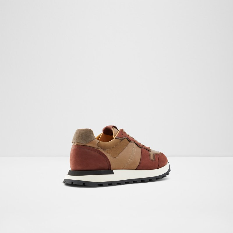 Men's Aldo Huntingdale Low Sneakers Brown | 9583-CBDIR