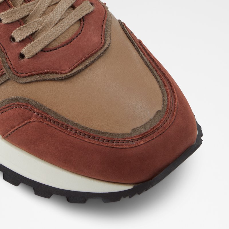 Men's Aldo Huntingdale Low Sneakers Brown | 9583-CBDIR