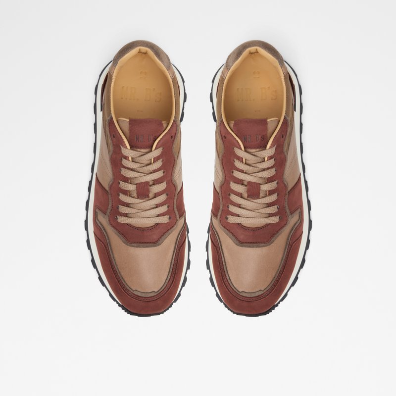 Men's Aldo Huntingdale Low Sneakers Brown | 9583-CBDIR