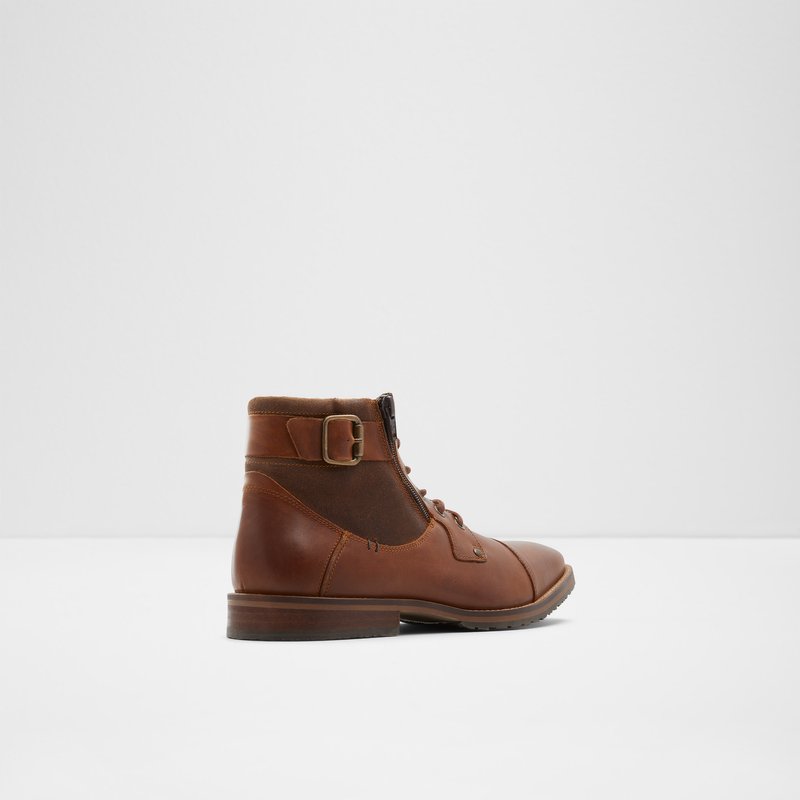 Men's Aldo Jaxyn Lace Up Boots Brown | 7162-OHQCI