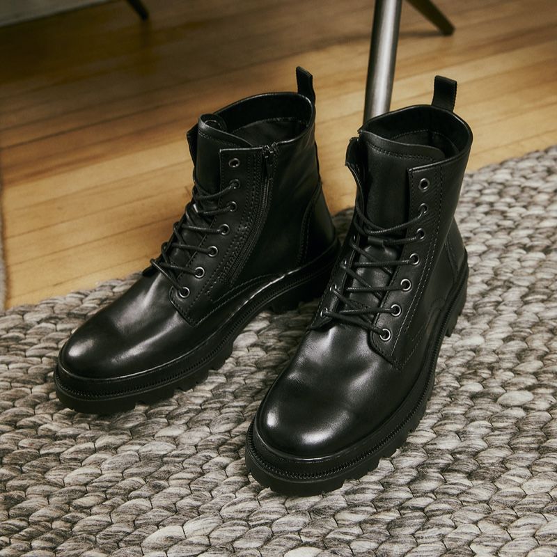 Men's Aldo Jonasa Lace Up Boots Black | 0475-XMPRF