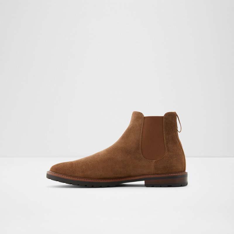 Men's Aldo Karmelo Chelsea Boots Brown | 3027-LIGSJ