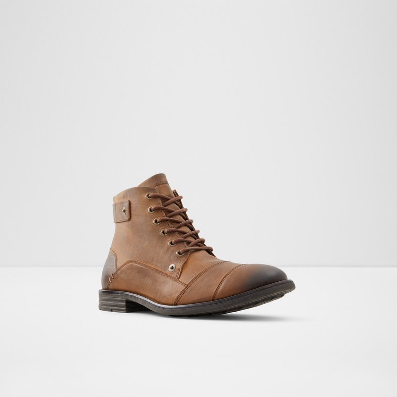Men's Aldo Legadorien Lace Up Boots Brown | 2589-GQBYI
