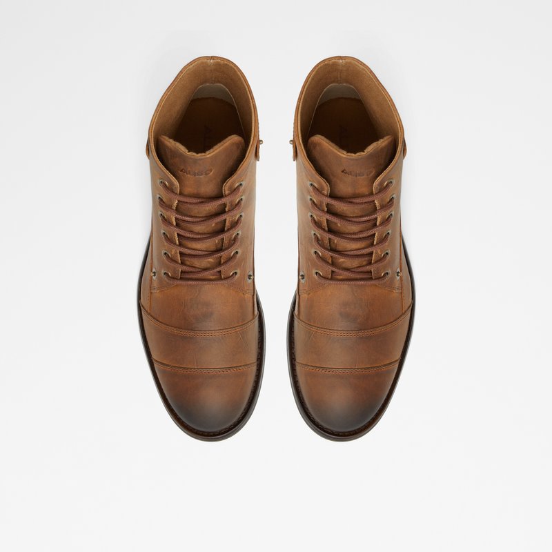 Men's Aldo Legadorien Lace Up Boots Brown | 2589-GQBYI