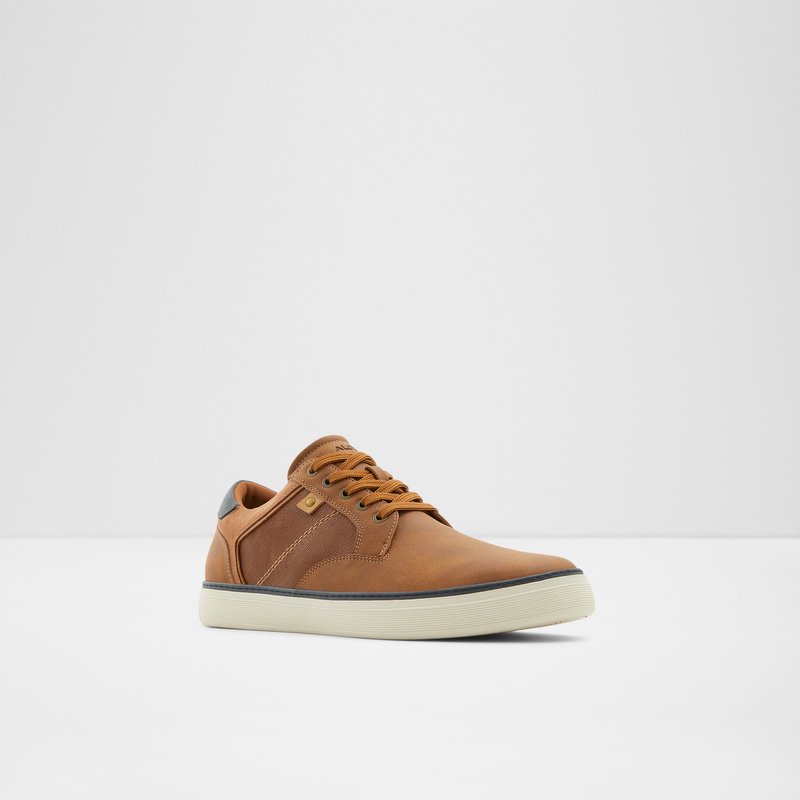 Men's Aldo Lindros Low Sneakers Brown | 2483-FOYQD