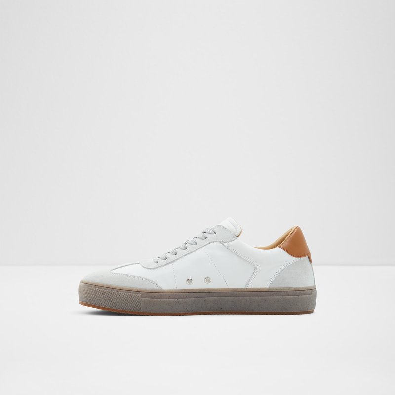 Men's Aldo Locale Low Sneakers White | 5761-MKAVU