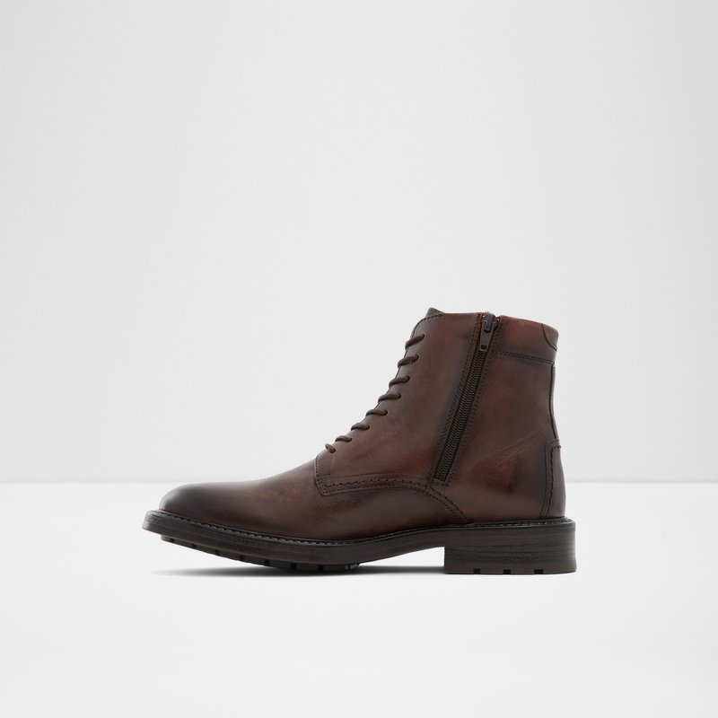 Men's Aldo Mireridien Lace Up Boots Brown | 6483-JRIQZ