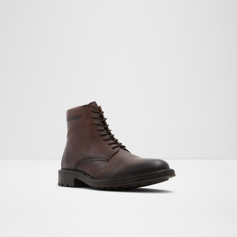 Men's Aldo Mireridien Lace Up Boots Brown | 6483-JRIQZ