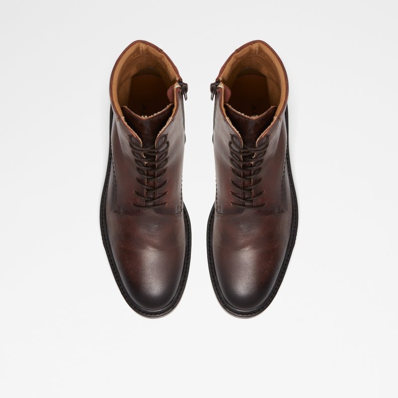 Men's Aldo Mireridien Lace Up Boots Brown | 6483-JRIQZ