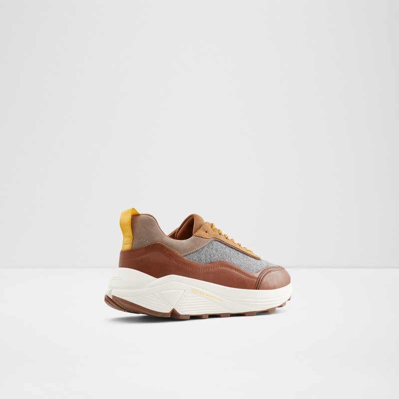 Men's Aldo Mirirathien Low Sneakers Brown | 2031-TNOPX