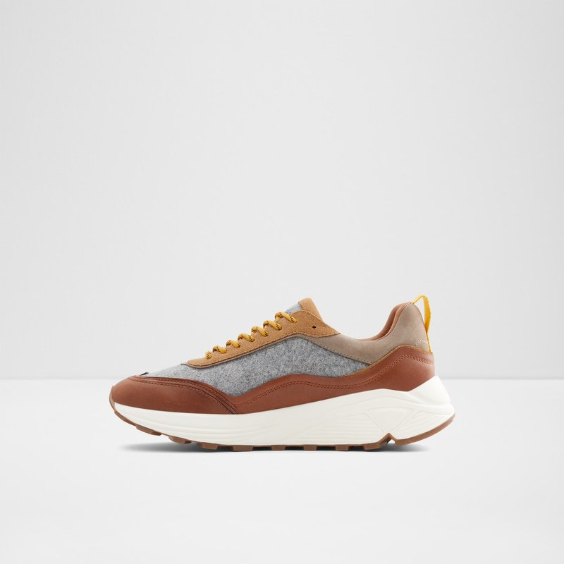 Men's Aldo Mirirathien Low Sneakers Brown | 2031-TNOPX