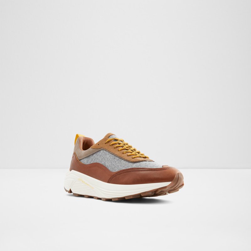Men's Aldo Mirirathien Low Sneakers Brown | 2031-TNOPX