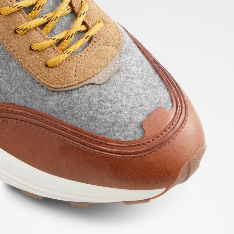 Men's Aldo Mirirathien Low Sneakers Brown | 2031-TNOPX