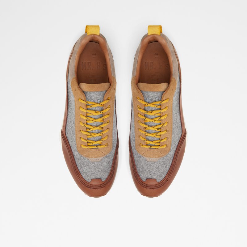 Men's Aldo Mirirathien Low Sneakers Brown | 2031-TNOPX