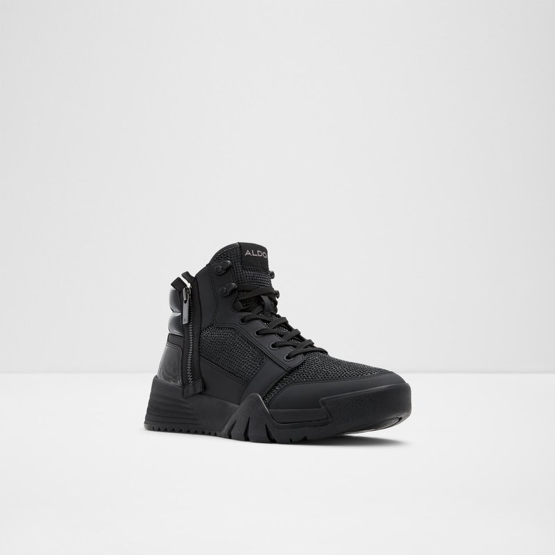 Men's Aldo Palladia High Sneakers Black | 9014-NTHAM