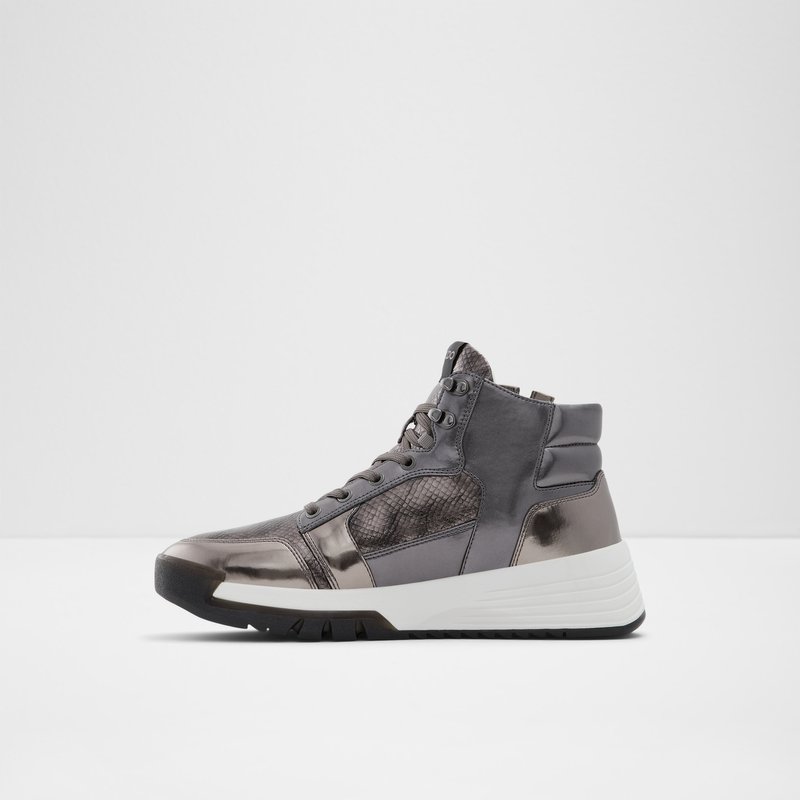 Men's Aldo Palladia High Sneakers Pewter | 2105-IZNMG