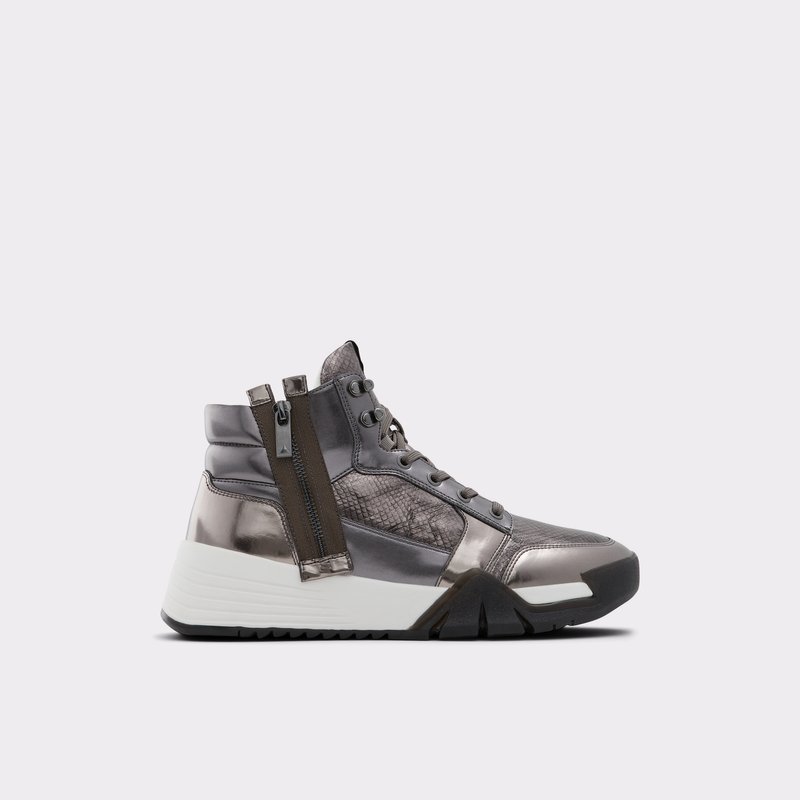 Men\'s Aldo Palladia High Sneakers Pewter | 2105-IZNMG