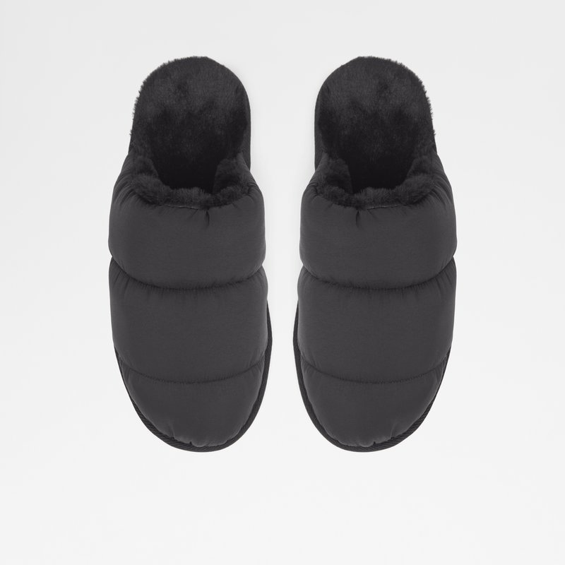 Men's Aldo Puffersnug Slippers Black | 4619-TFCSY