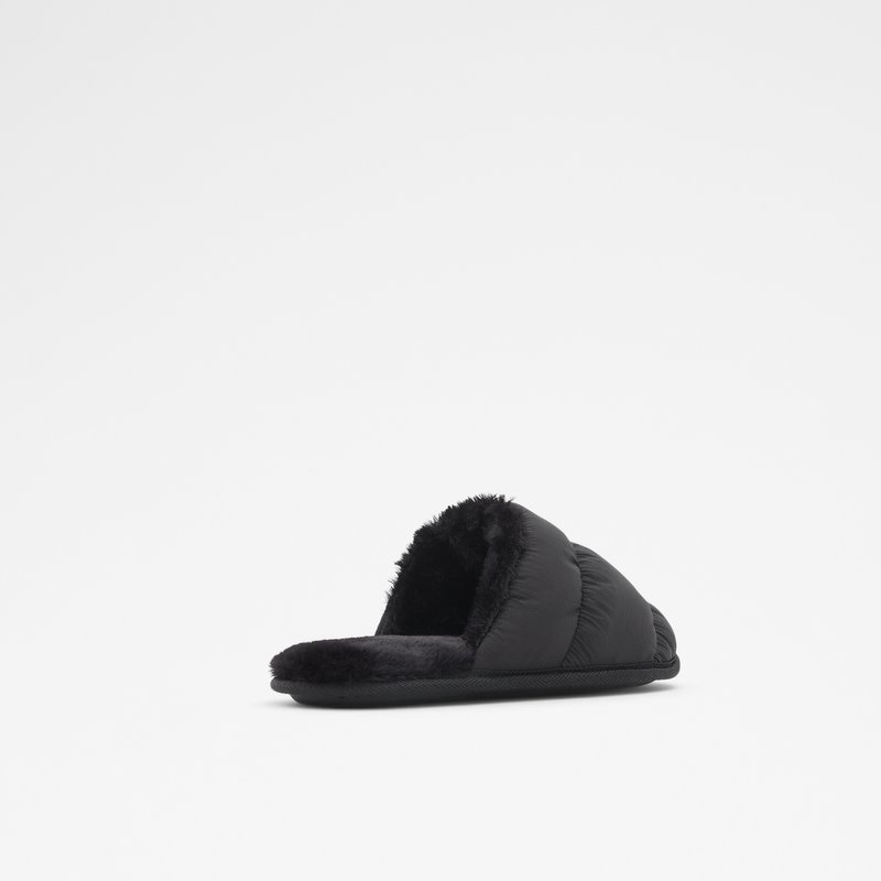 Men's Aldo Puffersnugg Slippers Black | 0154-HTAYL