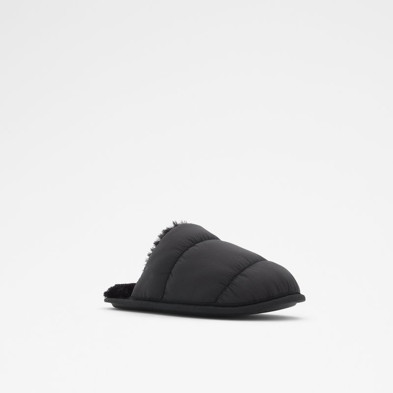 Men's Aldo Puffersnugg Slippers Black | 0154-HTAYL