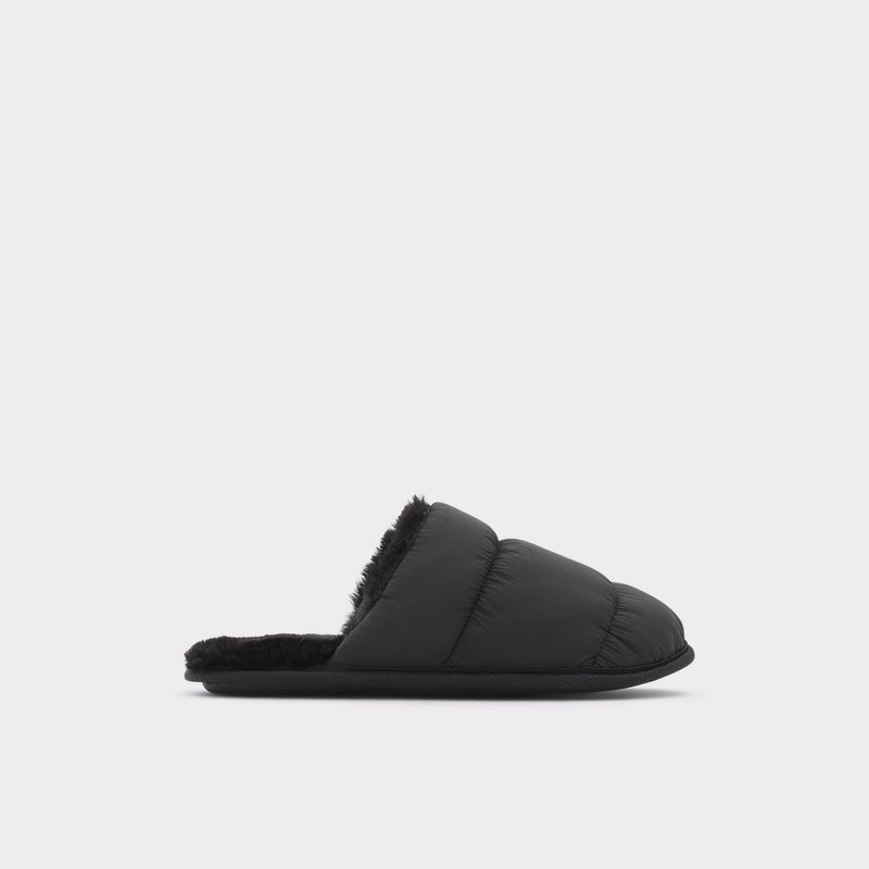 Men\'s Aldo Puffersnugg Slippers Black | 0154-HTAYL