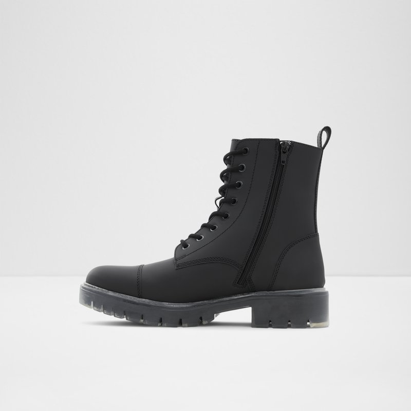 Men's Aldo Reily Lace Up Boots Black | 5941-XRFBM